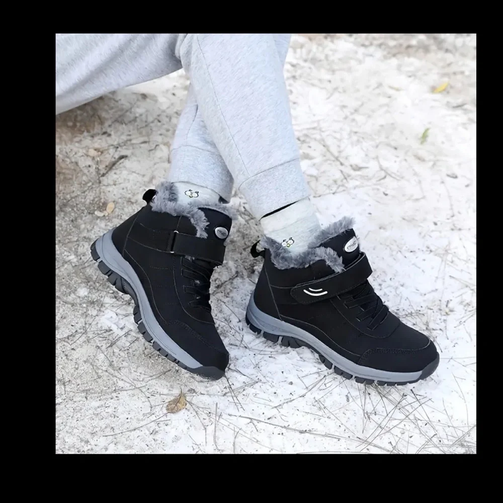 Black Winter Boots Size 6.5 mtp53